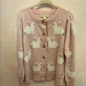 NWT Pink Chicken Bunny Cardigan Sweater